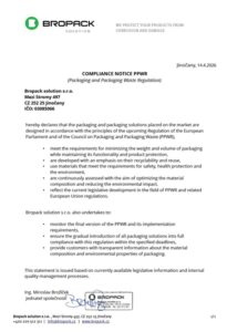 COMPLIANCE NOTICE PPWR