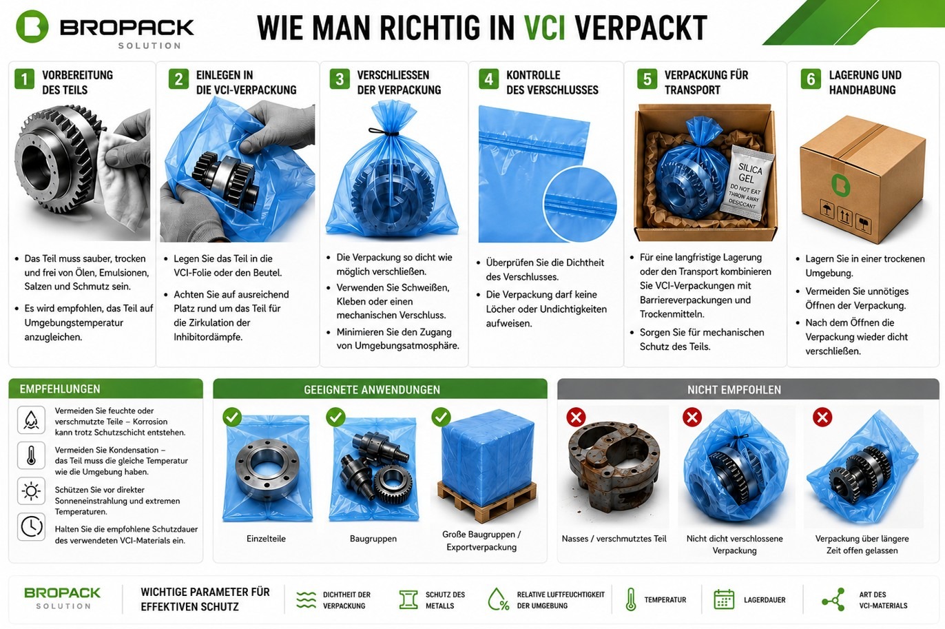 Richtiges Verpacken mit VCI-Verpackungen