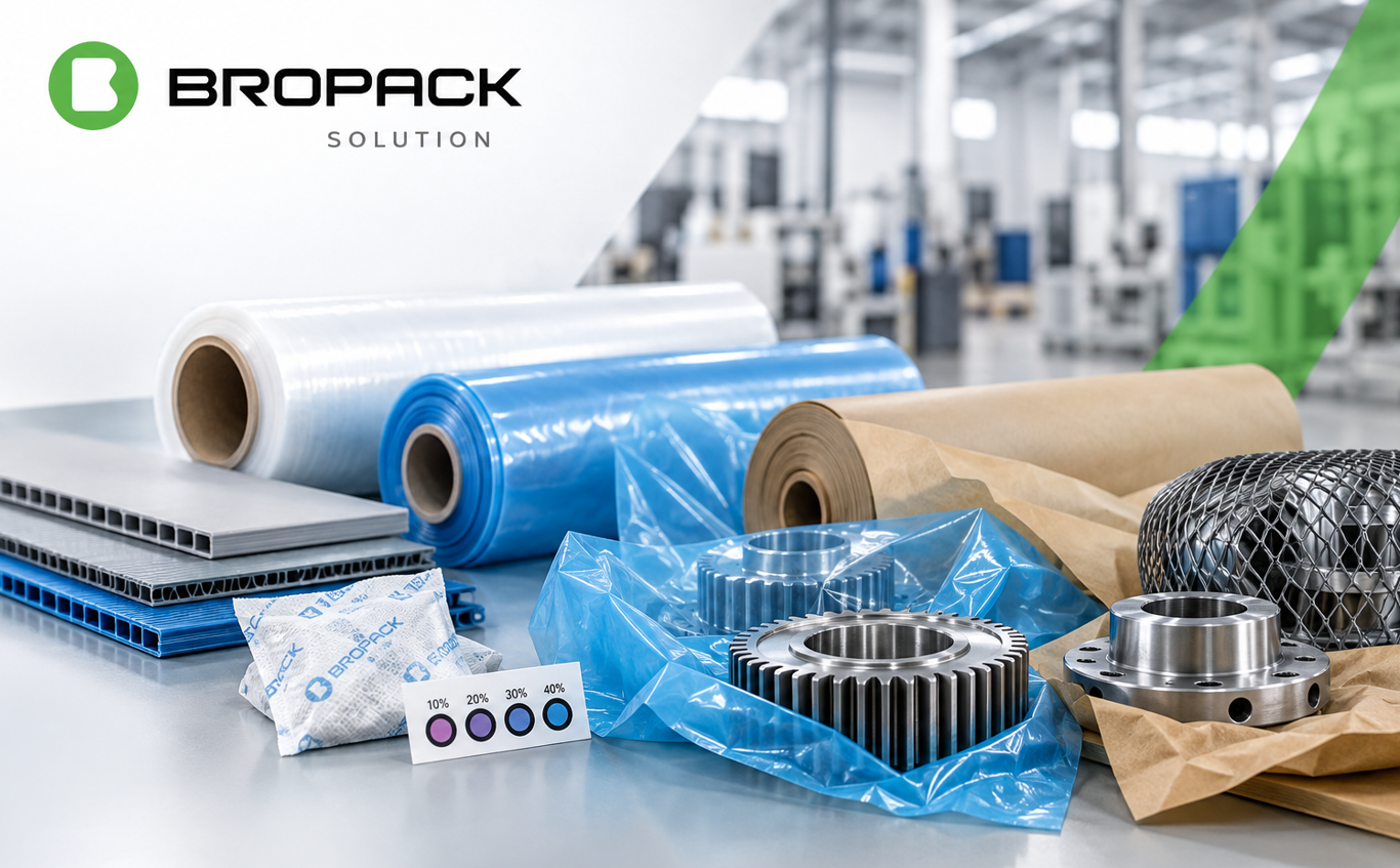 Bropack Solution – průmyslové obaly a antikorozní ochrana pro výrobní firmy
